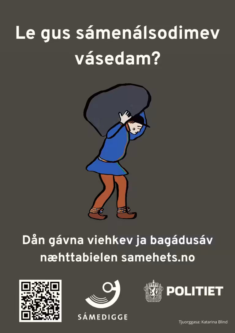 Samehets.no bilde Samehets flyer lulesamisk