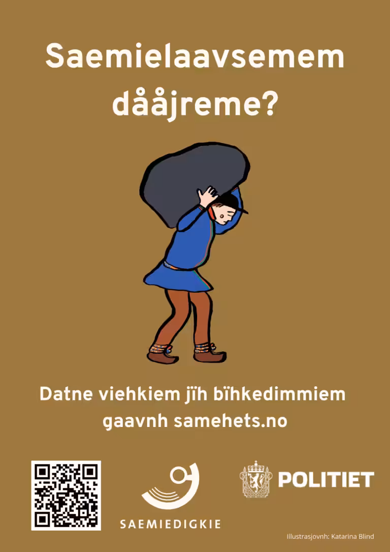 Samehets.no bilde Samehets flyer sorsamisk